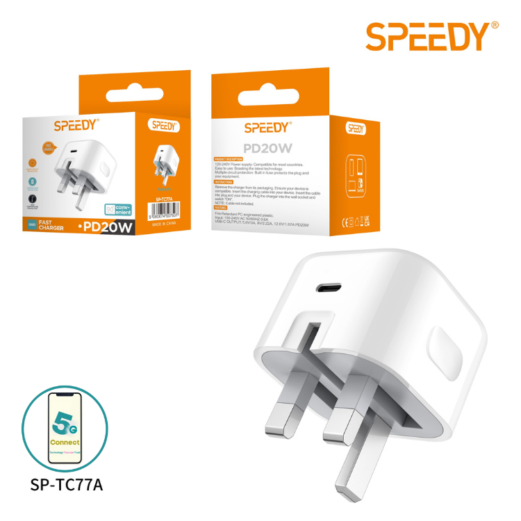 Type C 20w Fast Charger Folding Plug