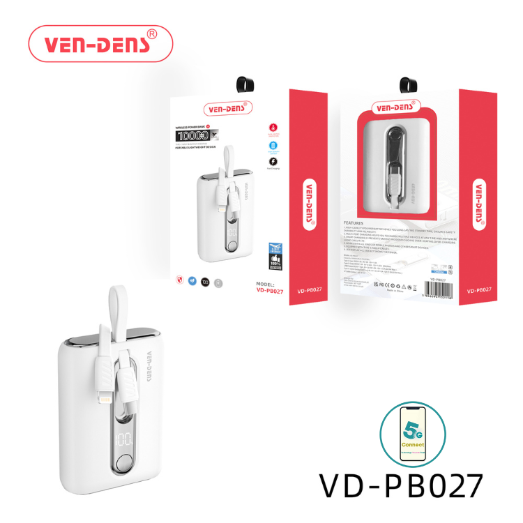 Power Bank 10000mAh wireless portable lightweight design