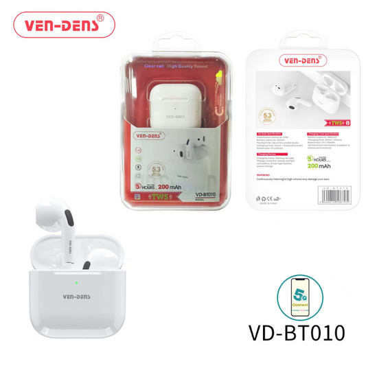 Tws HD Sound Wireless Bluetooth Earbuds With Charging Case (BT010 NEW)