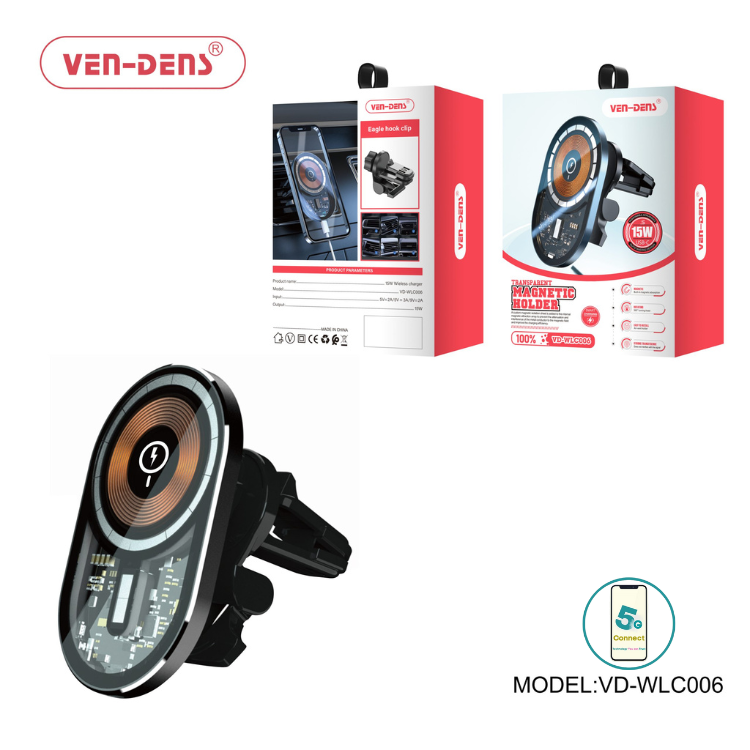 Transparent Magnetic Car Charger Holder (Wlc006)