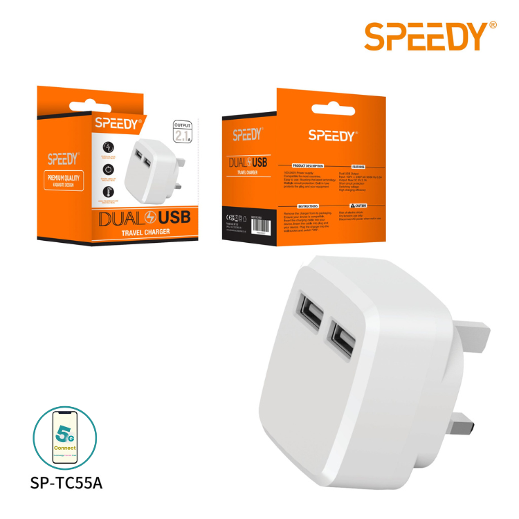 Premium Quality Exquisite Design Dual USB Travel Charger