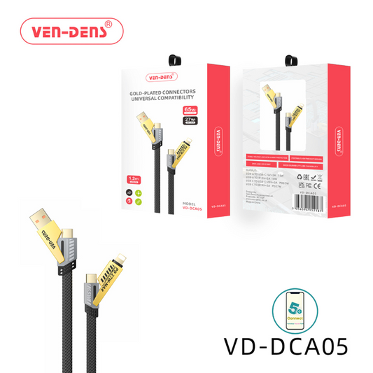 4 in 1 gold plated connectors universal compatibility 65w