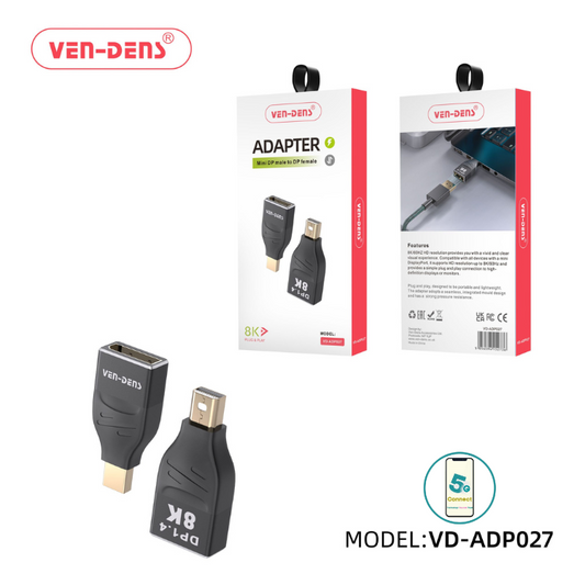 Sturdy & Durable 8k adapter Mini DP Male To Female