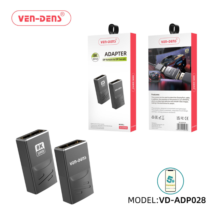 Sturdy & Durable 8k adapter DP Female To Female