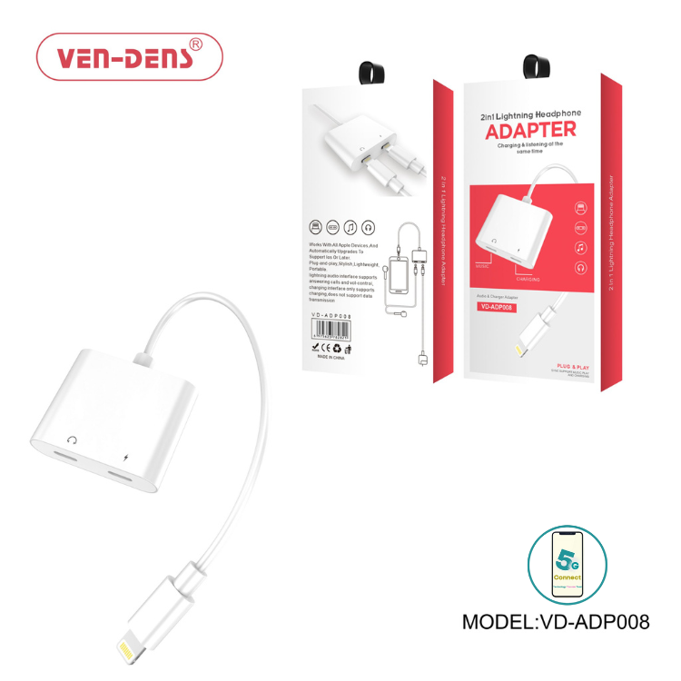 2 In 1 Lightning Headphone and Charging Adapter