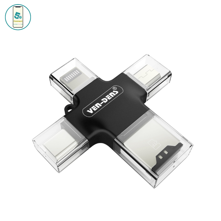4 In 1 Mini USB OTG To USB 2.0 USB C