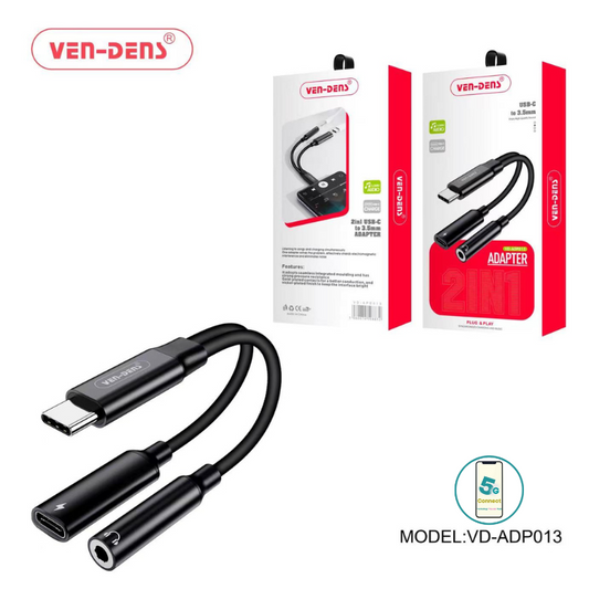 USB C to 3.5mm Headphone Adapter and Charger