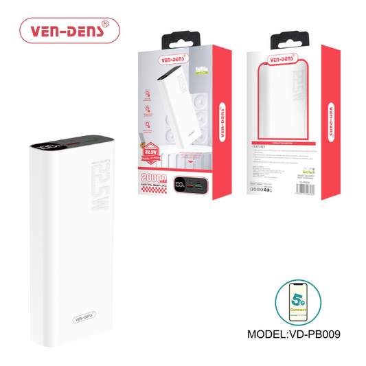 Power Bank 20000mAh Portable Charger 22.5W Dual Port USB & USB C Power Bank