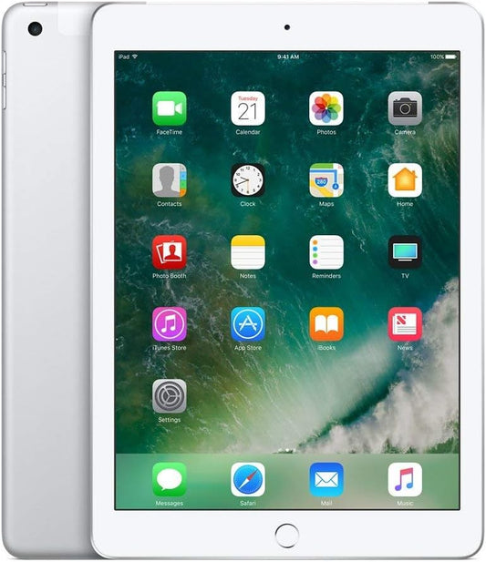 Apple iPad 9.7 (5th Gen) 128GB Wi-Fi + Cellular - Silver - Unlocked