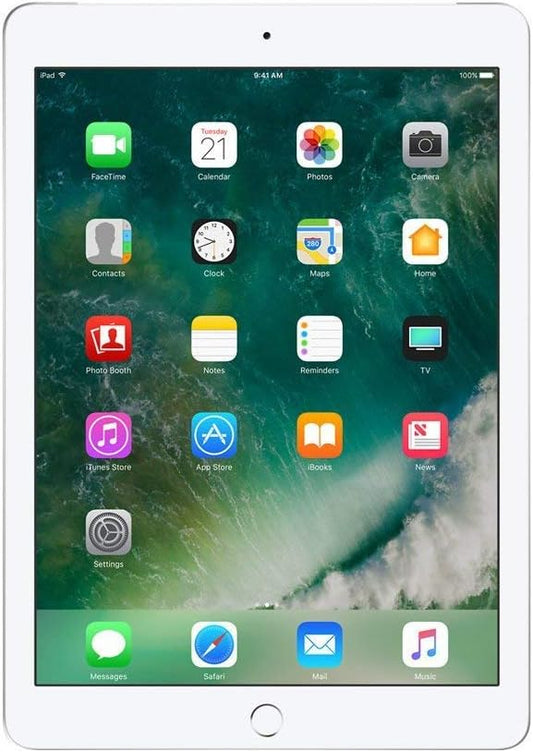 Apple iPad 9.7 (5th Gen) 128GB Wi-Fi + Cellular - Silver - Unlocked