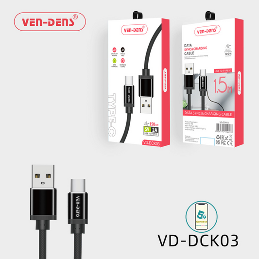 Data Sync & Fast Charging Cable USB A To TYPE C Cable